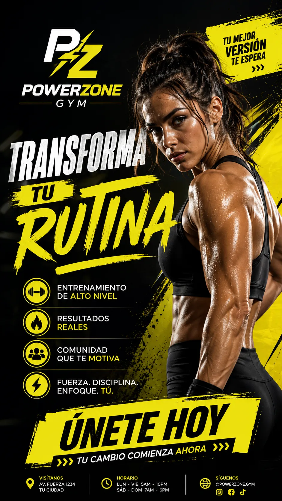 Fitness — diseño 1080x1920
