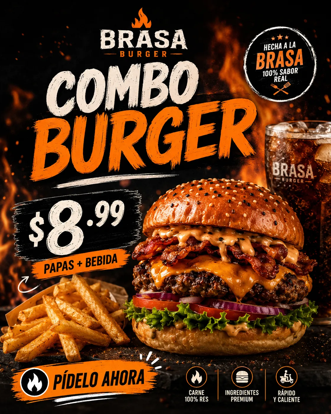 Hamburguesería — diseño 1080x1350
