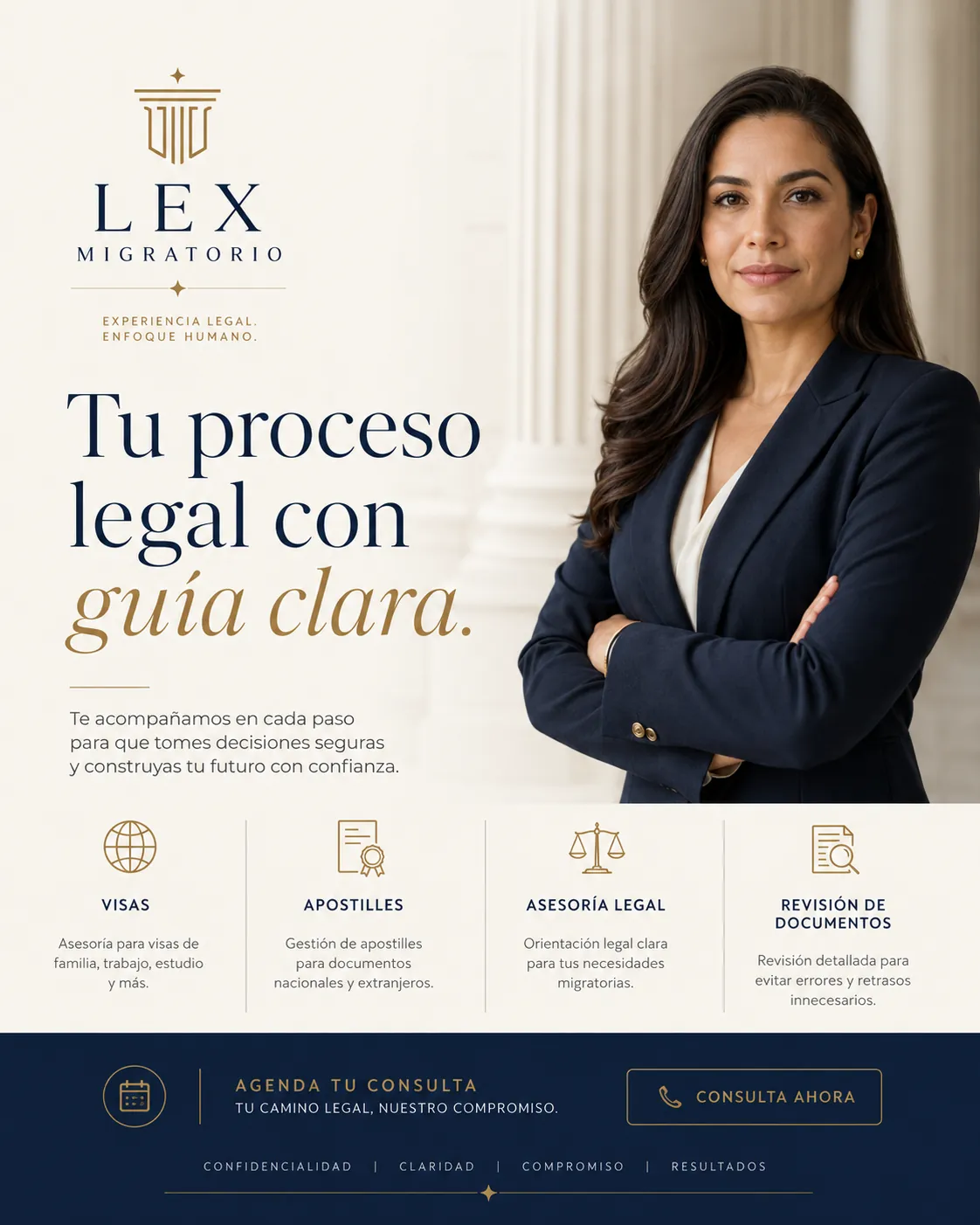 Servicios migratorios — diseño 1080x1350
